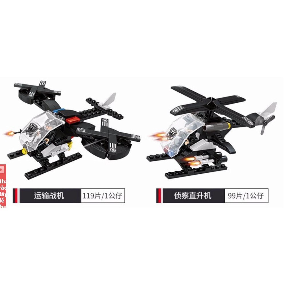 Lắp ráp xếp hình non Lego City 6622 : tàu cảnh sát swat 762 mảnh