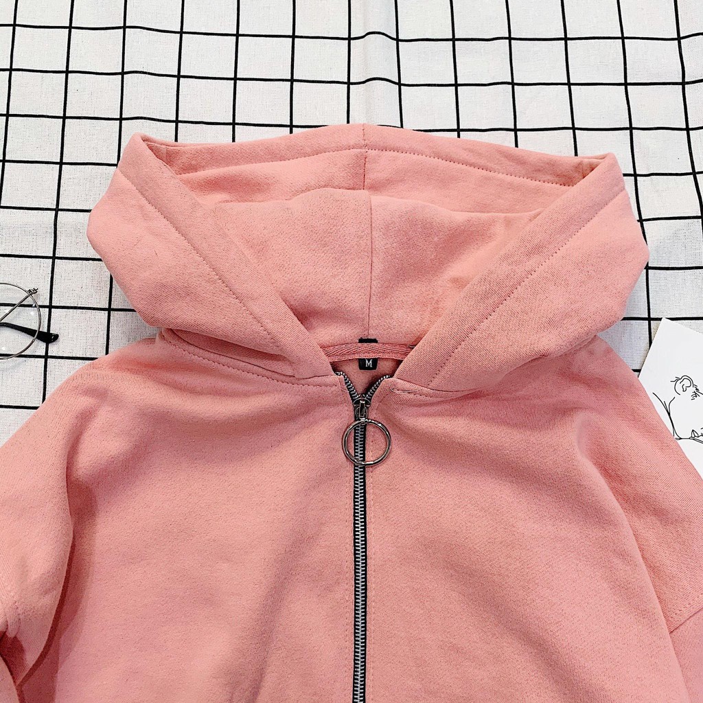 [Mã WASTMAY giảm 15% tối đa 30K đơn 150K] Áo Khoác bo rút Hồng unisex nữ | BigBuy360 - bigbuy360.vn