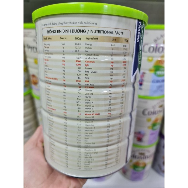 Sữa blackking colostrum 24h grow lon 900g date mới