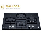 BẾP GA ÂM 4 BẾP CAO CẤP MALLOCA GHG724-MCB, HÀNG CHÍNH HÃNG BẢO HÀNH 36 THÁNG