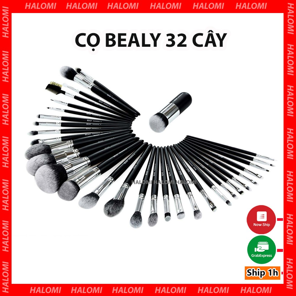 Bộ cọ trang điểm Bealy 32 cây lông thú cao cấp chuyên dùng cho makeup