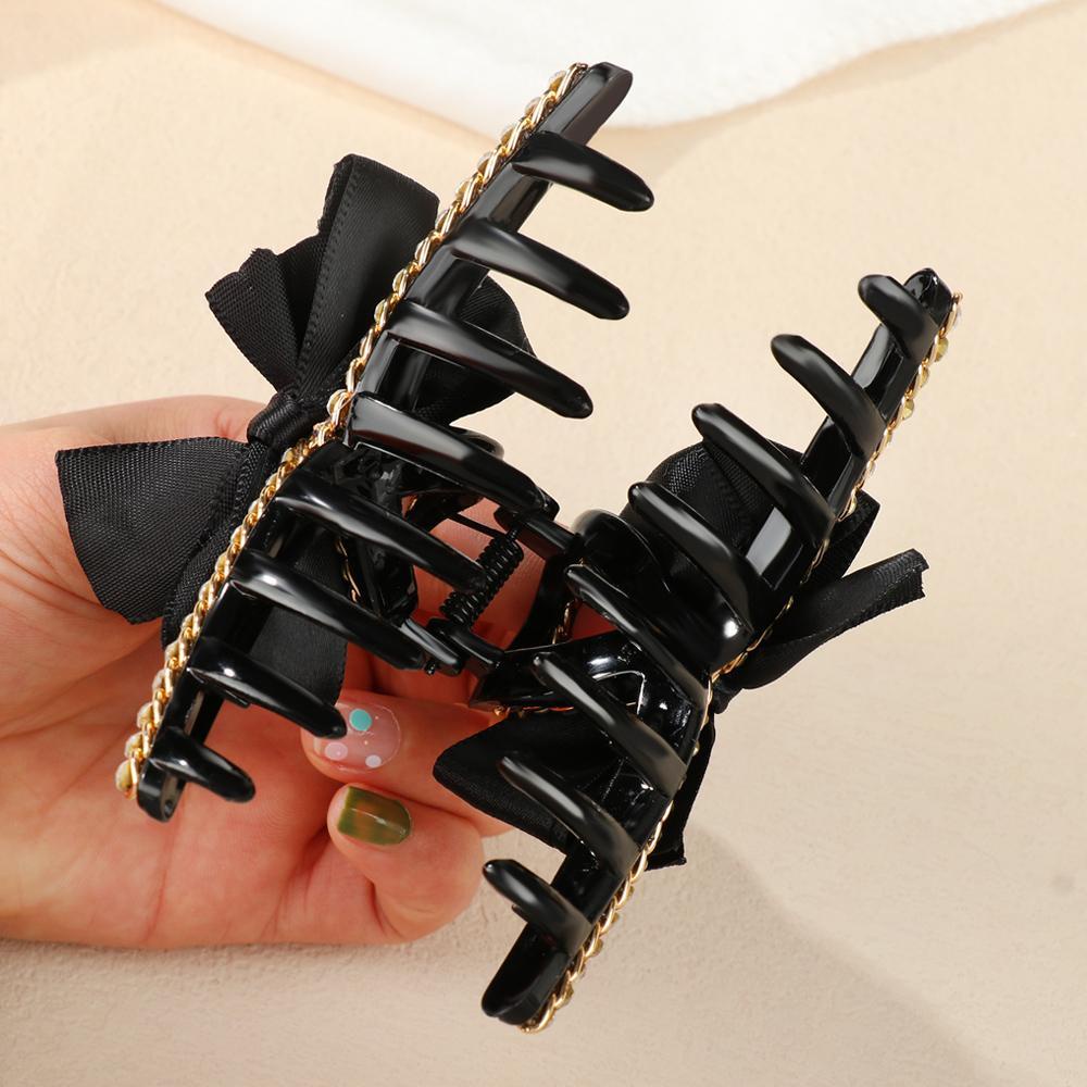 Kẹp Tóc Càng Cua Đính Nơ Xinh Xắn|Kẹp Tóc Hình Cá Mập Thanh Lịch