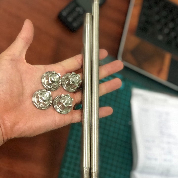 Cặp Cốt inox 2 đầu cho Winer , Sirius , Exciter 135,150 , Raider, Vario , AB trước sau