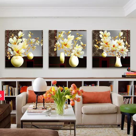 Tranh Đính Đá HOA MỘC LAN BỘ 3 BỨC Kích Thước: 1m5 x 50cm