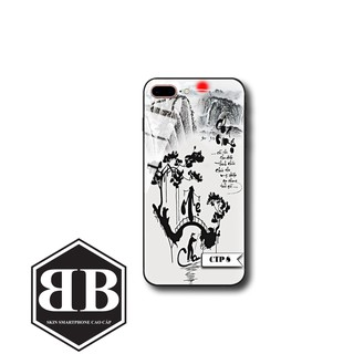 Ốp lưng kính cường lực iphone 5 5s / 6 6s / 6 plus 6s plus / 7 8 / 7 plus 8 plus chữ thư pháp in theo yêu cầu