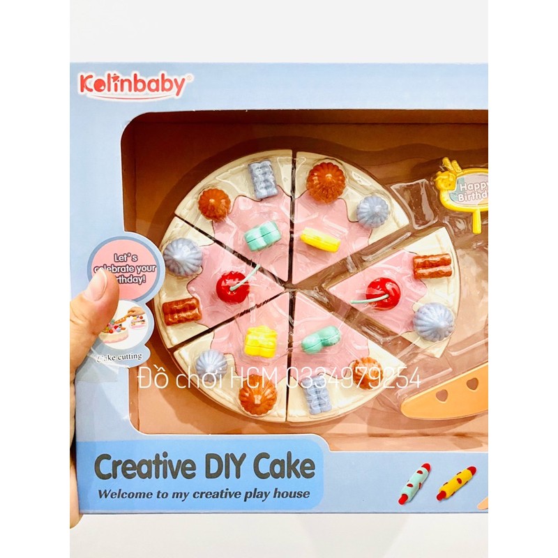 [CÓ CLIP] Đồ chơi cắt bánh kem sinh nhật, bánh gato dành cho bé thích chơi nấu ăn nhà bếp cắt thái trái cây 708E