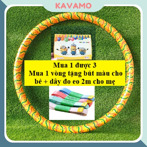 Vòng lắc eo bụng giảm mỡ thông minh song mây KAVAMO VL01 tặng dây đo eo 2m loại đẹp và 1 phần quà hấp dẫn
