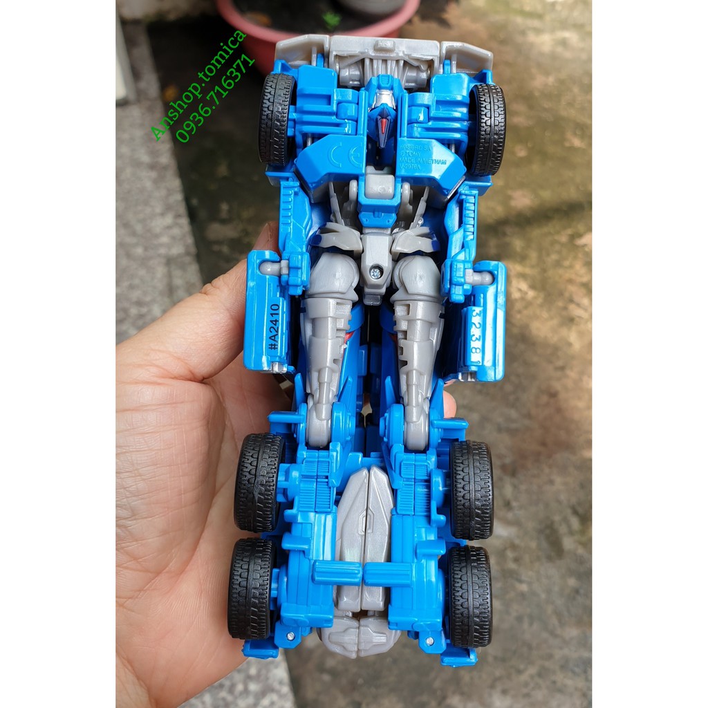 Robot biến hình xe Cont màu xanh nhiều bước Transformers - Hasbro (Mỹ)
