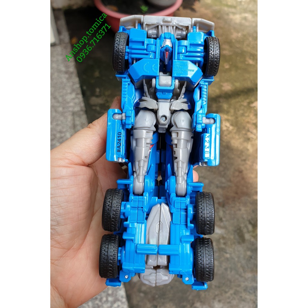 Robot biến hình xe Cont màu xanh nhiều bước Transformers - Hasbro