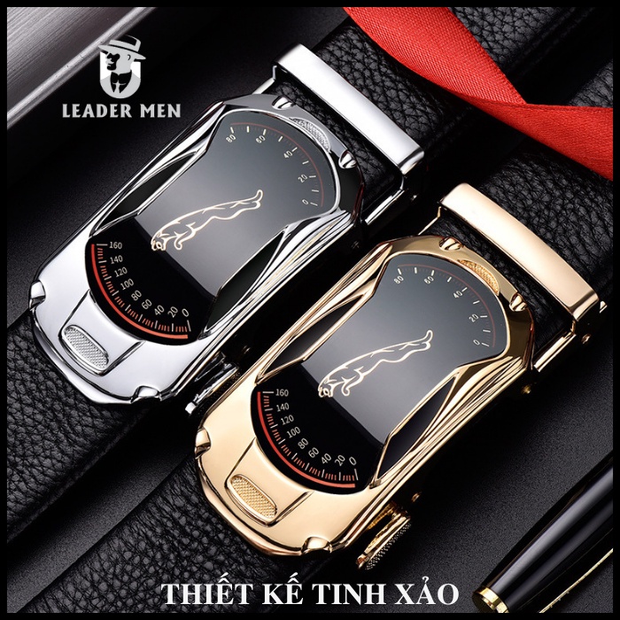 Thắt Lưng Nam Chất Liệu Da Cao Cấp TLK5-01 Khóa Tự Động - Dây Nịt Da Nam Thời Trang Khóa Mặt Đồng Hồ - LeaderMen