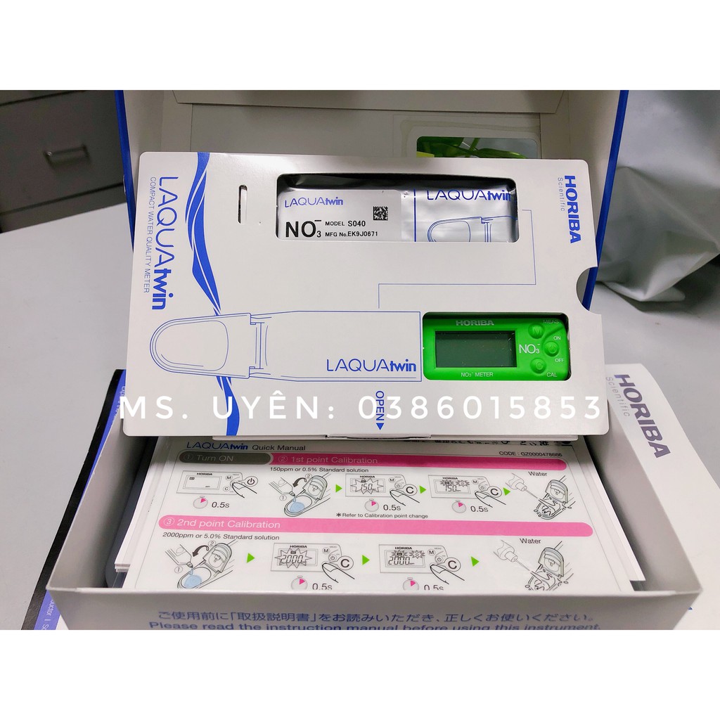 Máy đo nitrate NO3 trong nước hãng Horiba Nhật Bản, đo nhanh, kết quả chính xác