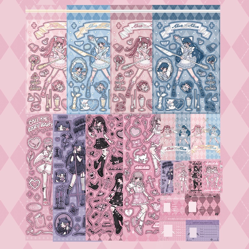 Miếng Dán Hình Cô Gái Song Tử