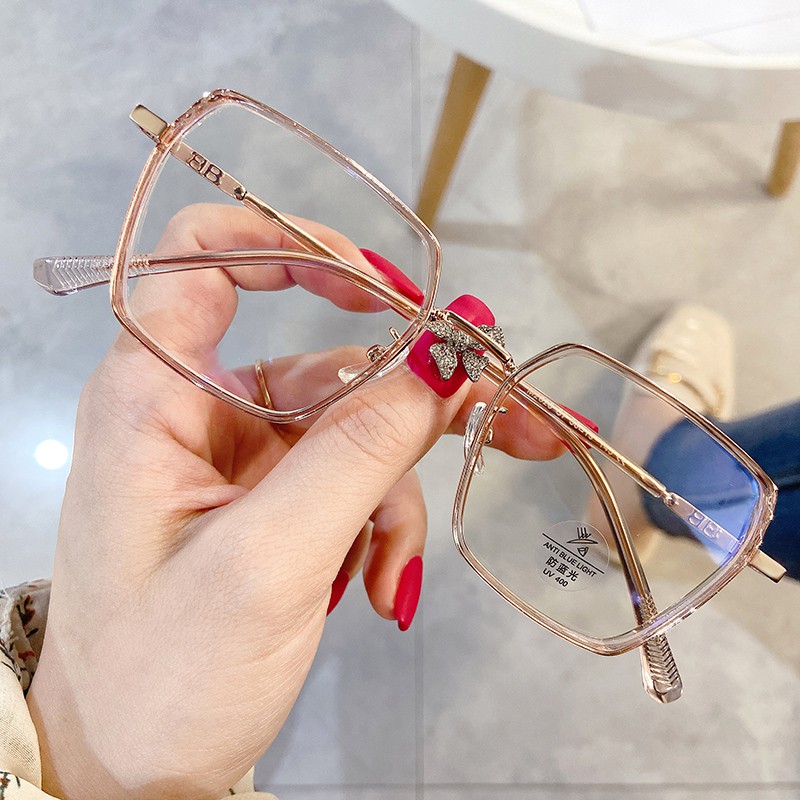 Mắt Kính Gọng Vuông Chống Ánh Sáng Xanh Thời Trang Cho Nam Và Nữjz2820