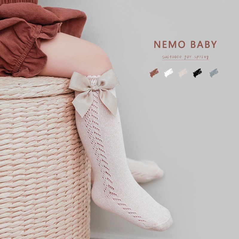 Tất nơ ren Hàn Quốc chất cottons co dãn chính hãng