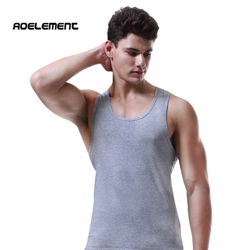 Áo Thun Ba Lỗ Ôm Dáng Bằng Cotton Thoáng Khí Phong Cách Thể Thao Cho Nam 090