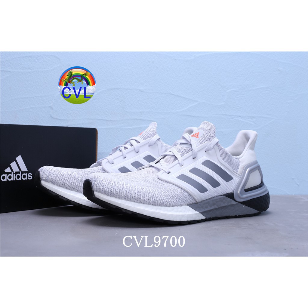 Super Soft Popcorn Running Shoes Ub6.0 Adidas Ultra Boost Black And Gray Men's And Women's Shoes Eg0755 Black Gray White Stitching