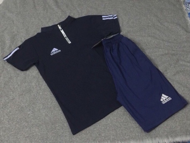 Set bộ quần áo thể thao thời trang nam khoá kéo cổ