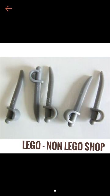 Phụ kiện gươm cướp biển - xám nhạt