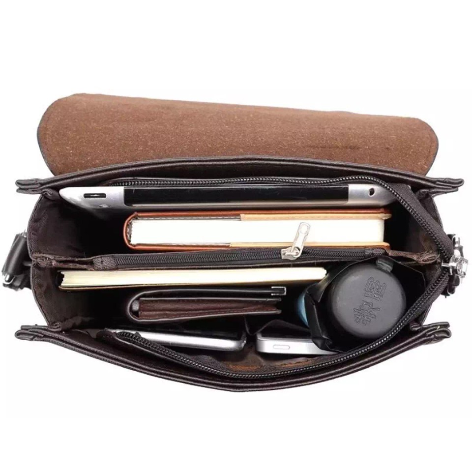 Túi đeo chéo nam da bò ZHIZUNCANGUROOS. Túi đựng Ipad. | BigBuy360 - bigbuy360.vn