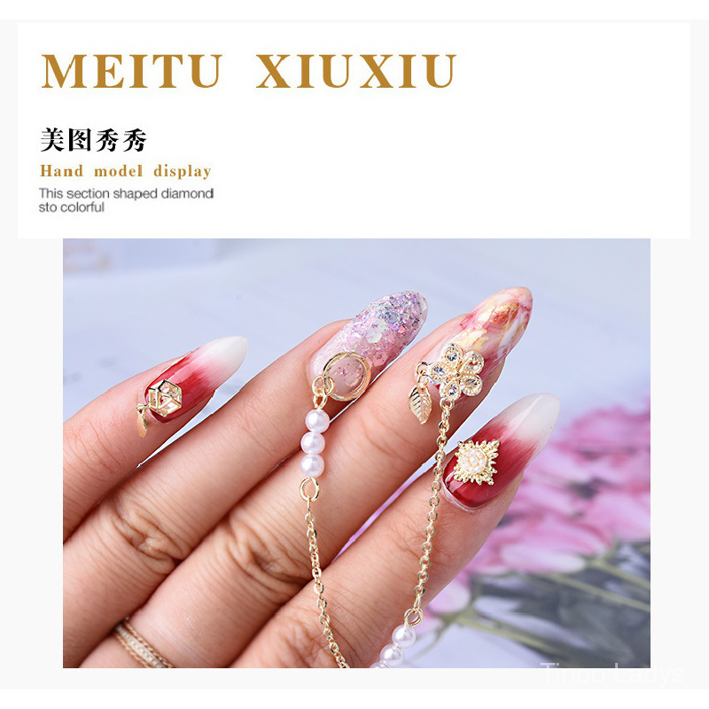 Spot wholesale price Nail Art Tools Nail Art Diamonds Nail Art Accessories Nail Art Accessories New Tassel Pendant Chain Diamond Products Zircon Nails Metal Luxury Zircon Diamonds Nail Art Materials Nail Art Diamond Ornaments Nail Art Stickers