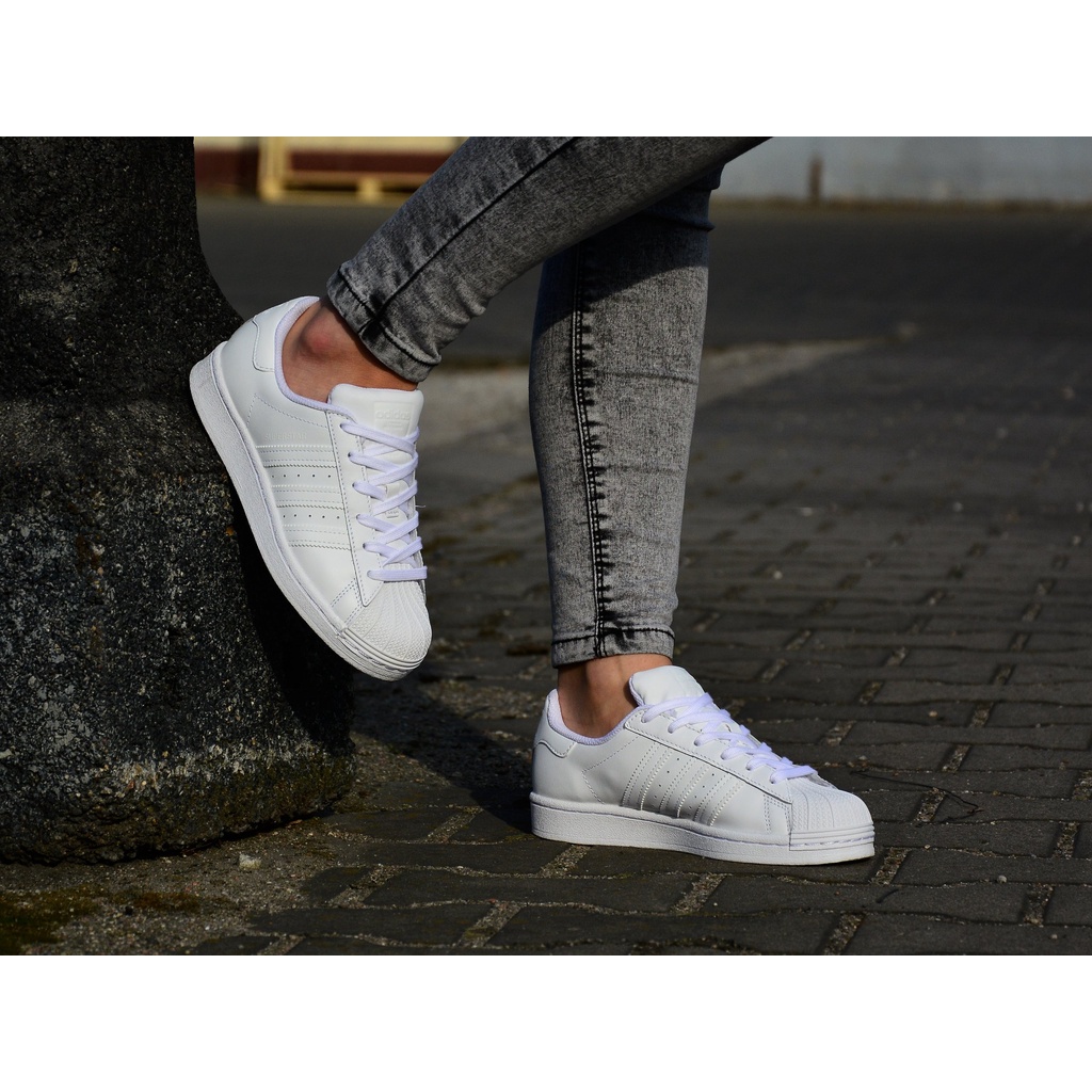 Giày Superstar Chính Hãng - Adidas Super Star Trắng All White EF5399 -Chuẩn Auth- Giày Thể Thao Adidas-Halasneaker.com