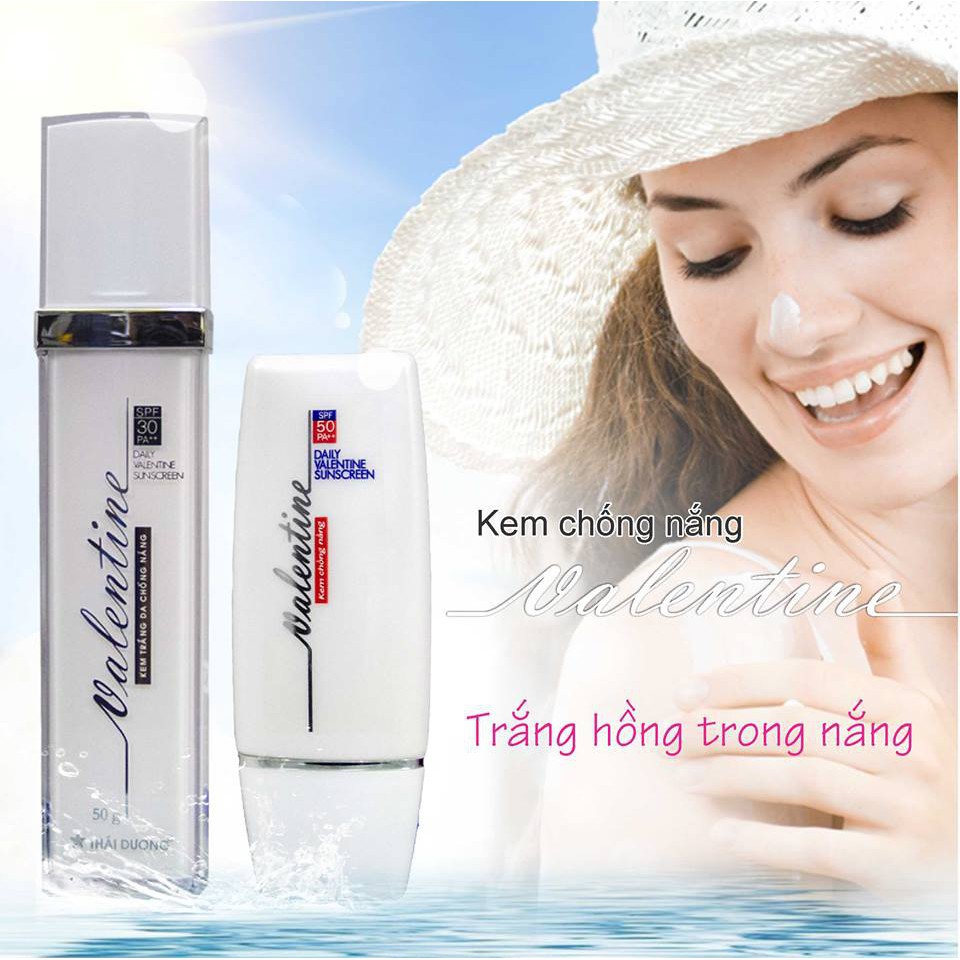 Kem trắng da chống nắng valentine SPF 30 (50gr) CN150