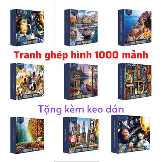 Tranh Ghép Hình 1000 Miếng Mẫu Cao Cấp Dành Cho Người Lớn Và Trẻ Em,Jigsaw Puzzle RandomCut, Kích thước: 70x50 cm CC1