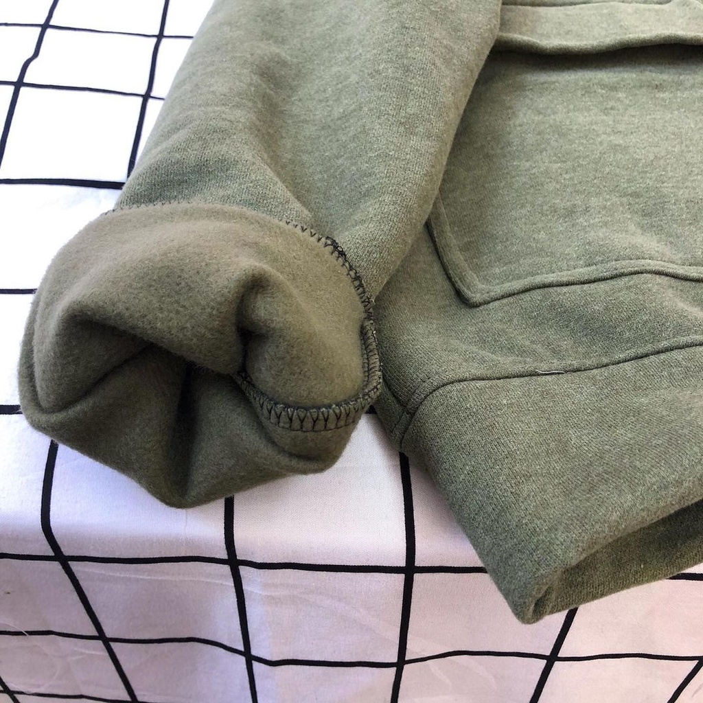 Áo Hoodie thêu hình MEANSTORE nỉ lót bông có mũ oversize unisex nam nữ form rộng phong cách Hàn Quốc - Xám tiêu