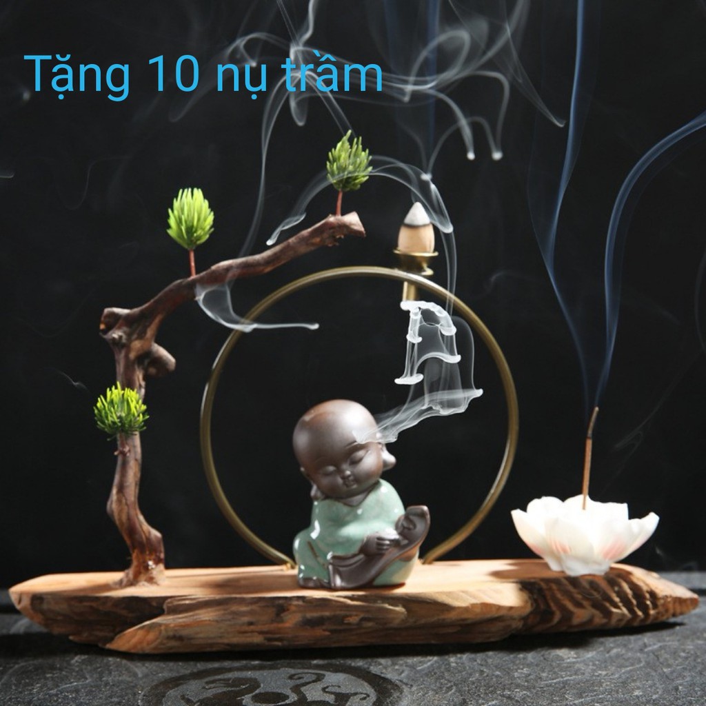 Đẹp thần thái- tặng thoải mái- Tháp trầm dưỡng sinh trang trí cao cấp ( tặng 10 nụ trầm)