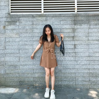 Set áo tay bồng kèm chân váy