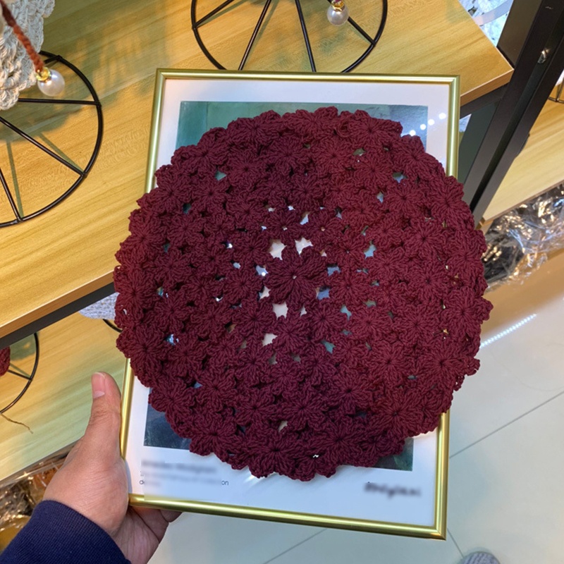 Mũ Beret Thoáng Khí Thời Trang Mùa Hè Cho Bạn Gái