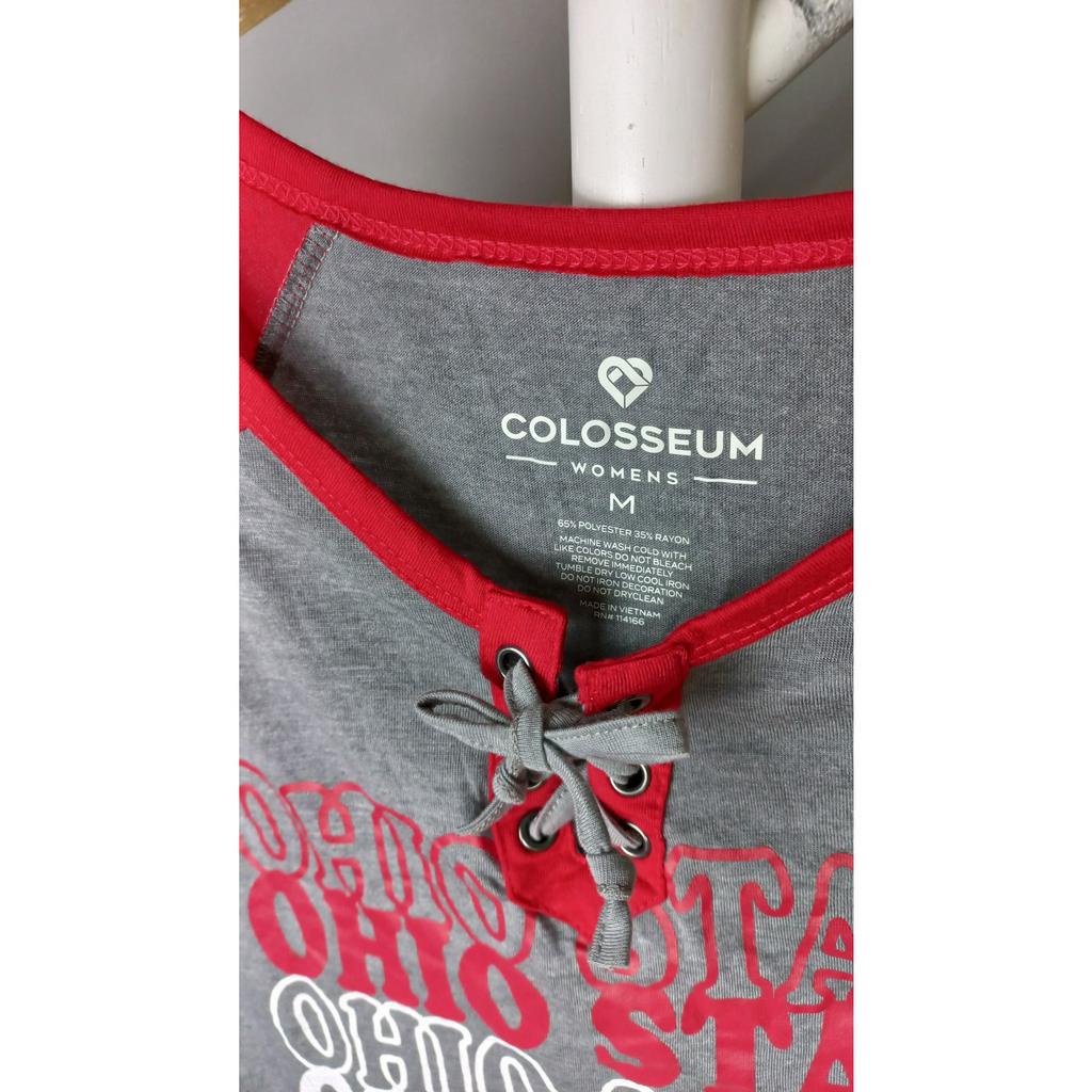 Áo thun nữ phong cách thể thao tay lửng xuất khẩu