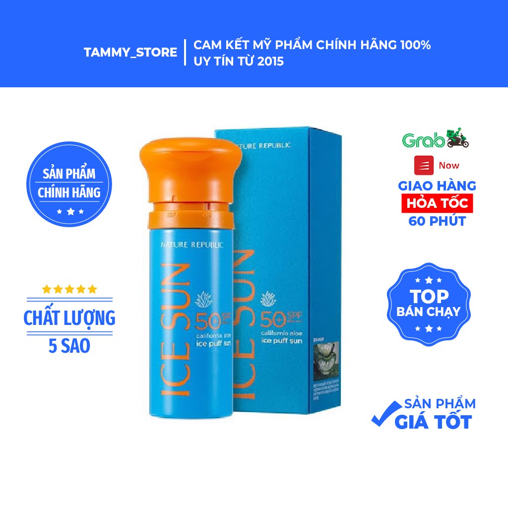 Kem chống nắng ice sun Nature Republic mẫu mới 2018