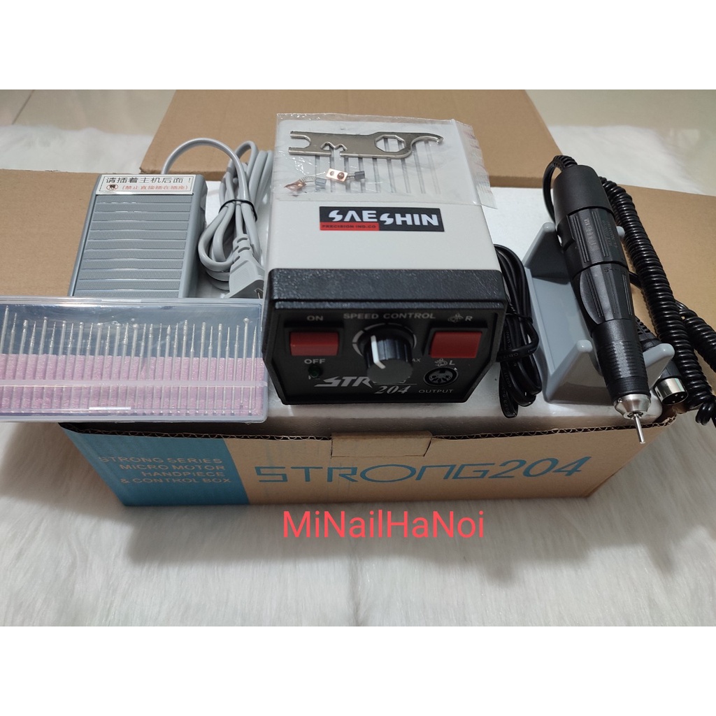 Máy mài móng strong 204 công nghệ Korea tốc độc cao 55000 vòng / phút siêu khỏe