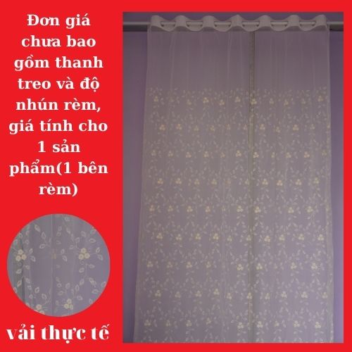 Rèm voan trang trí | màn cửa vải voan mỏng siệu rẻ chuyên dụng decor nhà cửa