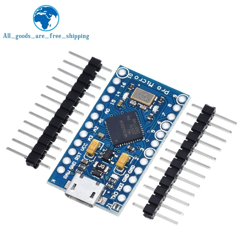 Bảng Mạch Tzt Pro Micro Atmega32U4 5v 16mhz Thay Thế Atmega328 Cho Arduino Pro Mini Với 2 Hàng Pin