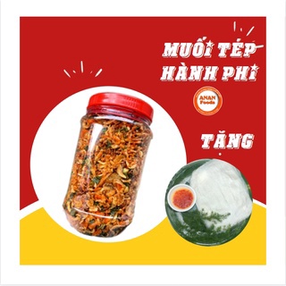 Muối Tép Hành Phi Tây Ninh Tép 200g Tặng 50g Bánh Tráng Phơi Sương ANANFOODS _MUOITEPHANH