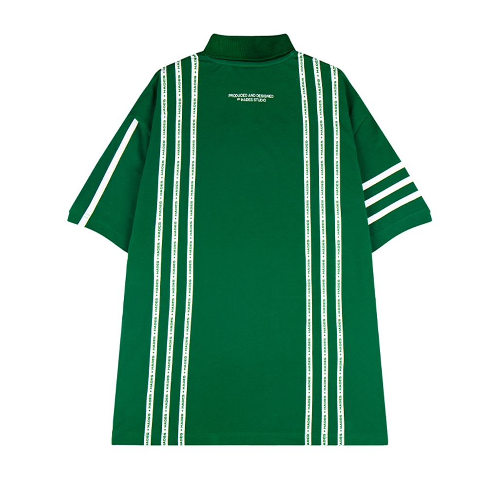 Áo Polo Tay Lỡ Unisex VERTICAL Thun Cá Sấu - HADES Brand Chính Hãng