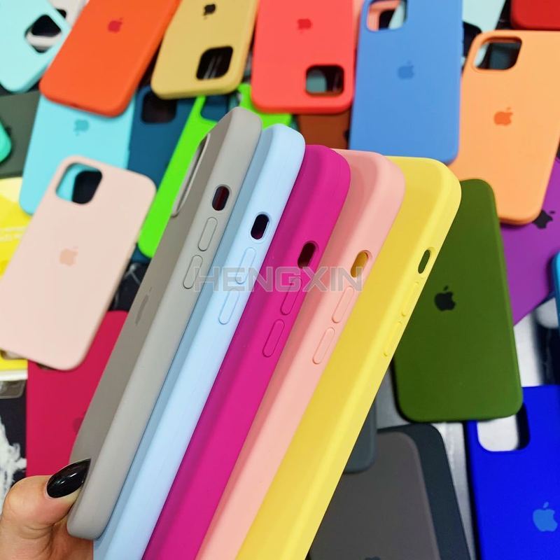 Ốp Lưng Silicone Màu Trơn Đơn Giản Cho Iphone 12 12pro 11pro 6 6s 7 8 Plus I7 I8 I6 I6S | BigBuy360 - bigbuy360.vn