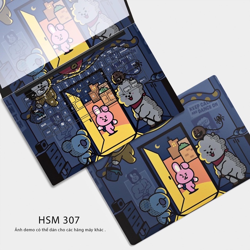 Skin dán laptop - Mẫu BT21 (P4)