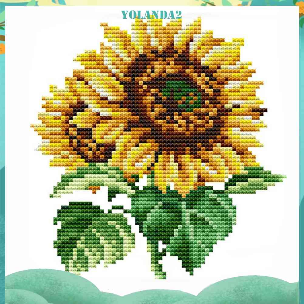 Tranh Thêu Chữ Thập 14CT Hình Hoa Hướng Dương