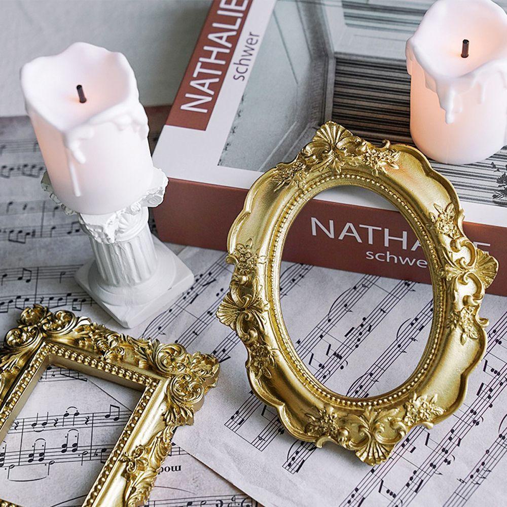 NICKOLAS Khung Hình Chữ Nhật Mini Bằng Nhựa Resin Dùng Trang Trí