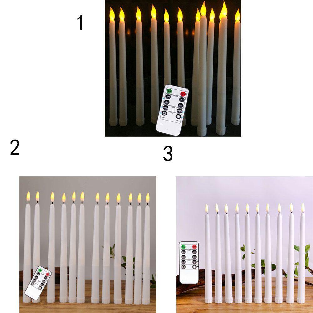 GOGOUP Set 6 Đèn Led Ánh Sáng Trắng Ấm Áp Không Lửa Chạy Bằng Pin Mới