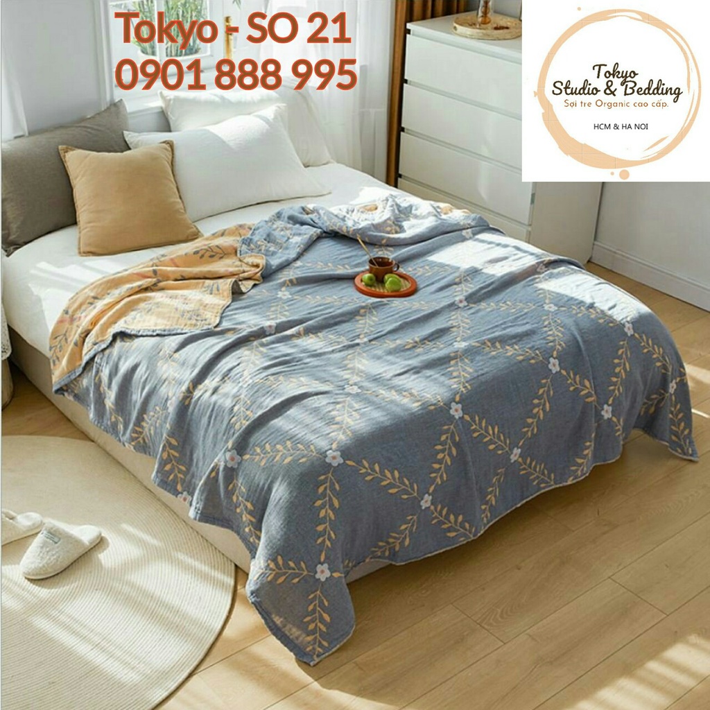 (3)TH Ga/Ga Gối vải Xô Cotton Organic_Dòng basic 3 lớp