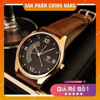 [FreeShip – Xả kho] Đồng Hồ Nam Yazole 337 - Dây Da Cao Cấp - 3 Kim Giây