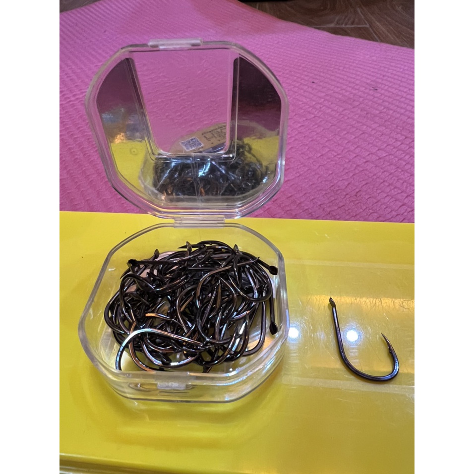 Lưỡi câu đài LIU YU 501 có ngạnh lưỡi YISHINI siêu bén hộp 50 lưỡi