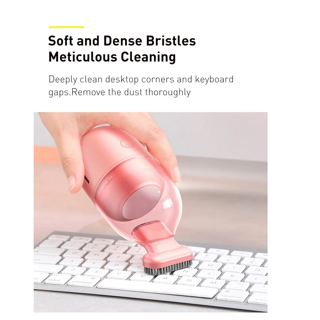 Xiaomi Youpin Máy Hút Bụi  Baseus C2 Mini Hình Viên Thuốc Làm Sạch Bàn Kiếu Dáng Di Động Không Dây 1000Pa