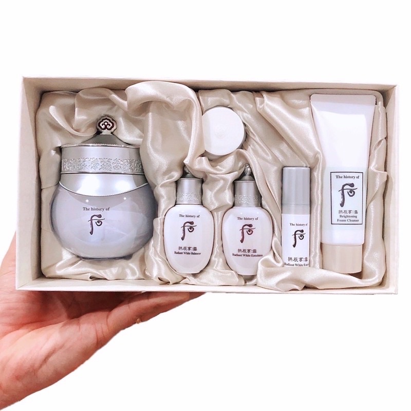 SÉT KEM DƯỠNG TRẮNG,MỜ NÁM, TÀN NHANG WHOO RADIANT CREAM