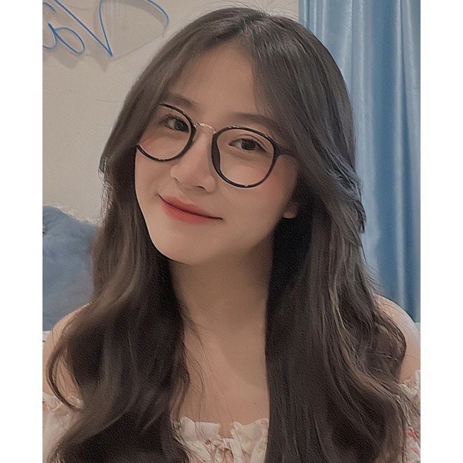 Gọng kính cận nam nữ  TAMANHeyewear mắt kính tròn gọng kính nhựa dẻo màu sắc thời trang 209