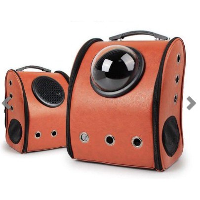 Túi vận chuyển chó mèo có quai đeo - chất liệu da cao cấp - nhiều màu sắc - có khung trong suốt .